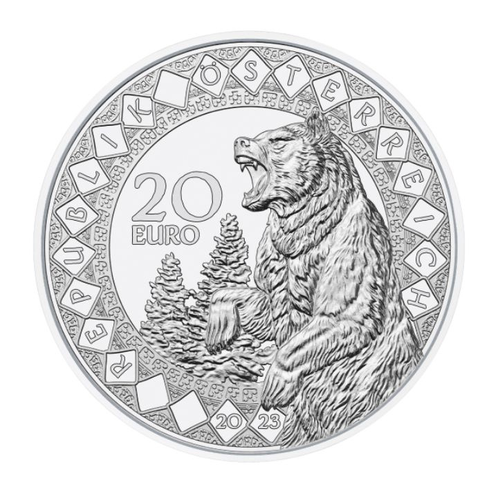 America - Il potere curativo dell'orso 20 Euro Argento 2023 Proof