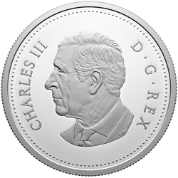 Canada : anniversaire du couronnement de Sa Majesté le roi Charles III Dollar Srebro 2024 Proof