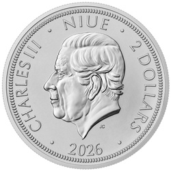 Srebrna Moneta Niue: Czech Lion 1 uncja Srebra 2026