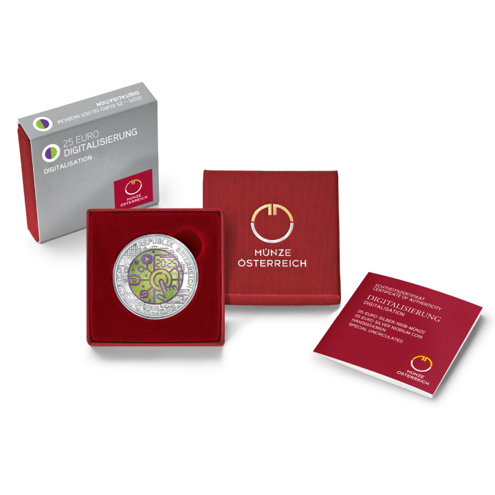 Niobium Series: Digitalisation coloured 25 Euro Silver 2025