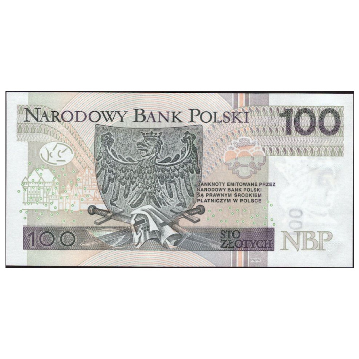 Banknot Polska 100 Złotych (100 PLN) UNC