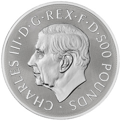 Saint Georges et le dragon 1000 grammes d'argent 2024