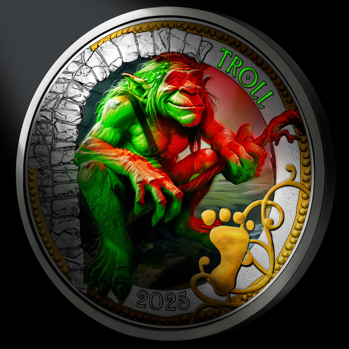 Mythical Creatures: Troll - Guardian of Legend 3 Euros Cobre-níquel 2025