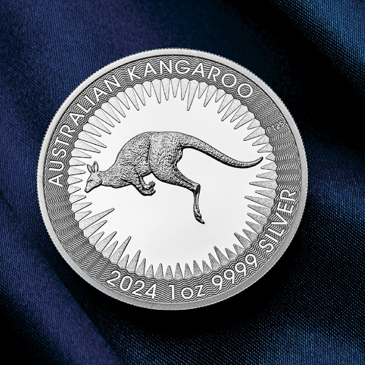 Ausztrál kenguru 1 uncia ezüst 2024 Proof (III. Károly király első kibocsátása)