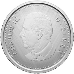 Canada: Omaggio - W Marchio di zecca “Caribou” 25 centesimi d'argento 2024 Specimen