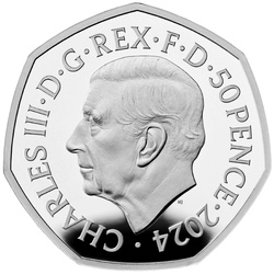 Harry Potter: Black Lake kolorowany 50p Srebro 2024 Proof 