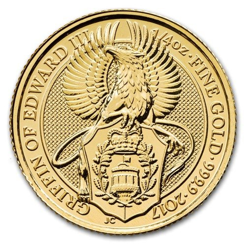 Bestias de la Reina Grifo 1/4 onza Oro 2017