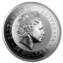 Kookaburra 1000 grammes d'argent 2008