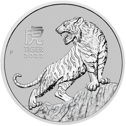 Lunar III : Année du Tigre 1 once de platine 2022