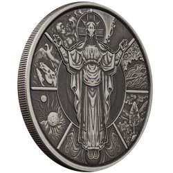 Samoa: The Creator 1 oz Plata 2024 Antiqued Coin