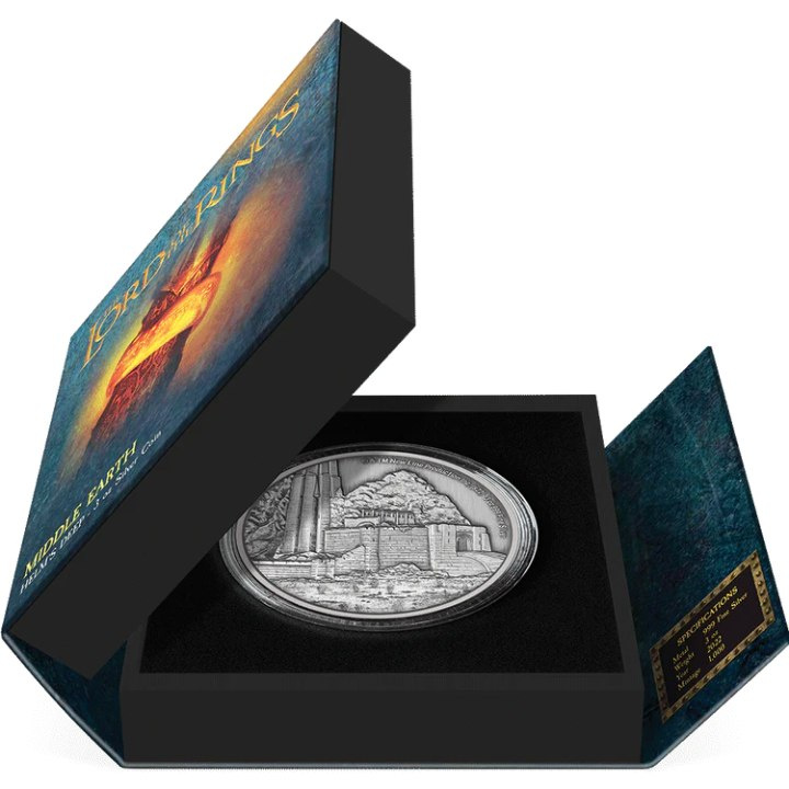 Niue: The Lord of the Rings - Helm's Deep 3 oz Silber 2022 Antique Finish