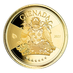 Grenada: Coat of Arms 1 oz Gold 2021
