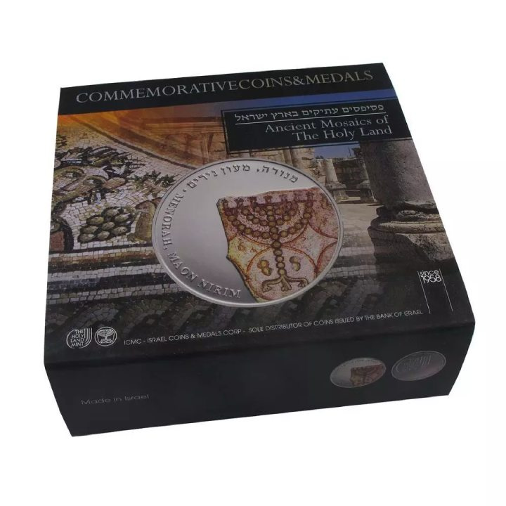 Menorah coloreada 1 oz Plata 2012