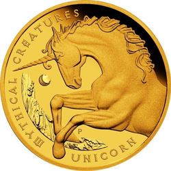 Mythical Creatures: Unicorn 1 oz Gold 2021 Proof