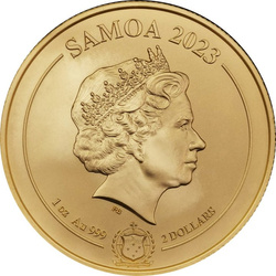 Samoa: Four Guardians - White Tiger 1 oncia d'oro 2023