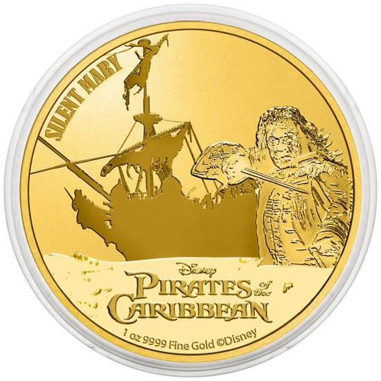 Niue: Disney Pirati dei Caraibi - Silent Mary 1 oncia d'oro 2022