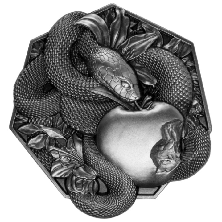 Original Sin 2 uncje Srebra 2023 Stackable High Relief Antiqued