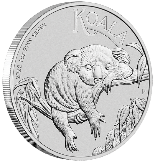 Ceca de Perth Koala 1 oz Plata 2022 1 AUD
