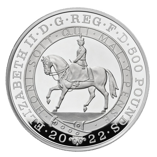 Jubileo de Platino de Su Majestad la Reina 1000 gramos Plata 2022 Proof