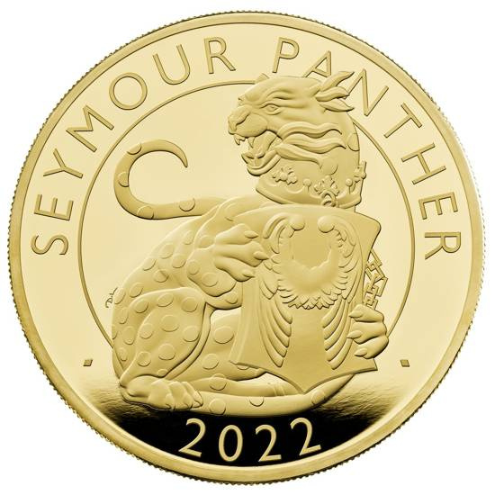 The Royal Tudor Beasts: Seymour Panther 5 once d'oro 2022 Proof
