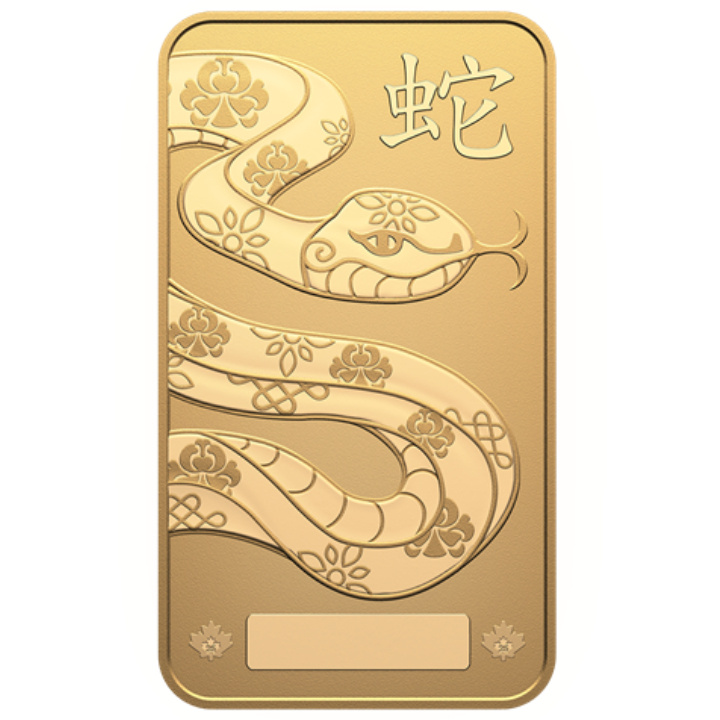 Royal Canadian Mint Lunar Year of the Snake 1 oz oro 2025