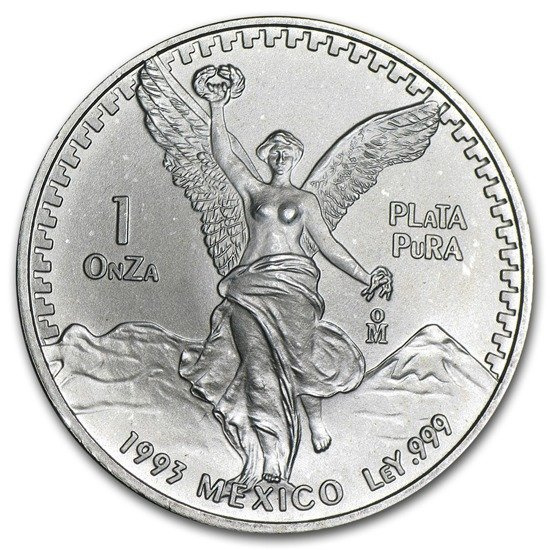 Diosa Mexicana de la Libertad 1 oz Plata 1993