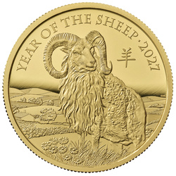 Gold Coin The Royal Mint: Lunar - Year of the Sheep 1 oz Gold 2027 Proof