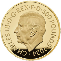 The Royal Tudor Beasts: The Tudor Dragon 5 once d'oro 2024 Proof