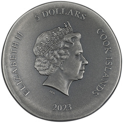 Cook Islands: Arethusa 1 oz Silber 2023 Ultra High Relief Antiqued Coin