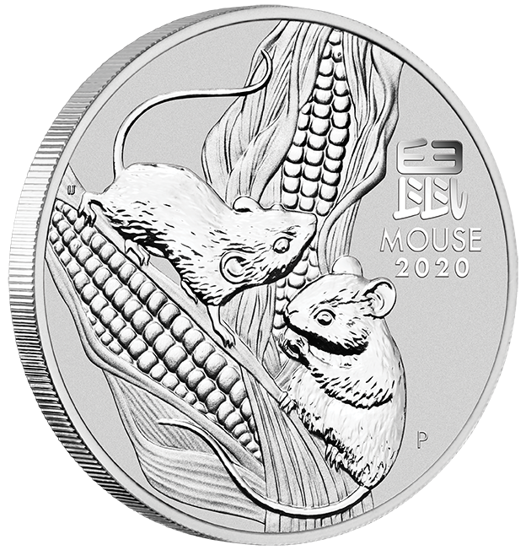 Lunar III: Año del Ratón 2 oz Plata PAQUETE DE 150 PAQUETES 2020