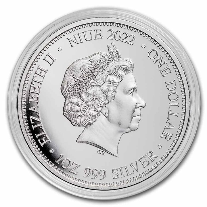 Niue: Apex Predators - Tiburón vs Cocodrilo 1 oz Plata 2022