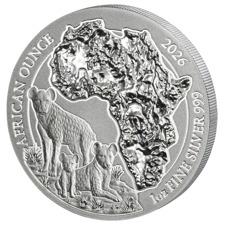 Rwanda: African Ounce - Spotted Hyena 1 uncja Srebra 2026