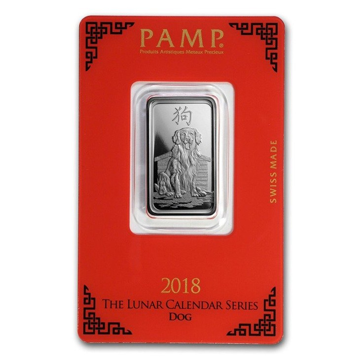 10 gBar Silver Lunar Year of the Dog