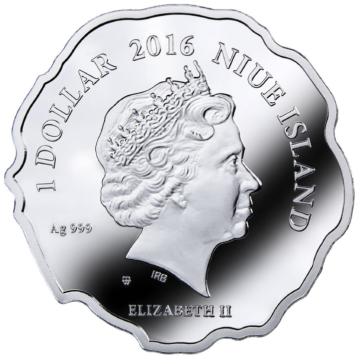 Niue: Nata per essere felice colorata $1 Argento 2016