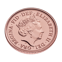 Royaume-Uni : souverain en or Elizabeth II 2021