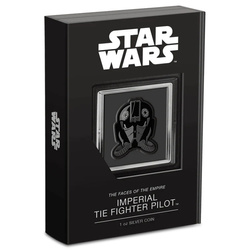 Niue: Star Wars I volti dell'Impero - Pilota imperiale TIE Fighter colorato 1 oncia d'argento 2021 Proof