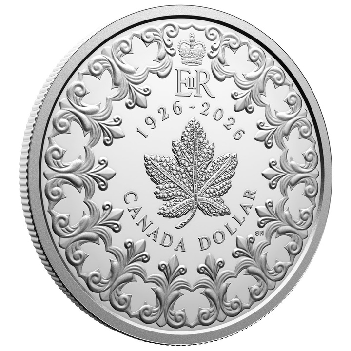 Moneda de plata Canadá: Silver Dollar - 100th Anniversary of the Birth of Queen Elizabeth II $1 Plata 2026 Proof
