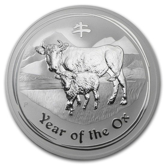 Lunar II: Year of the Ox 10 oz Silver 2009