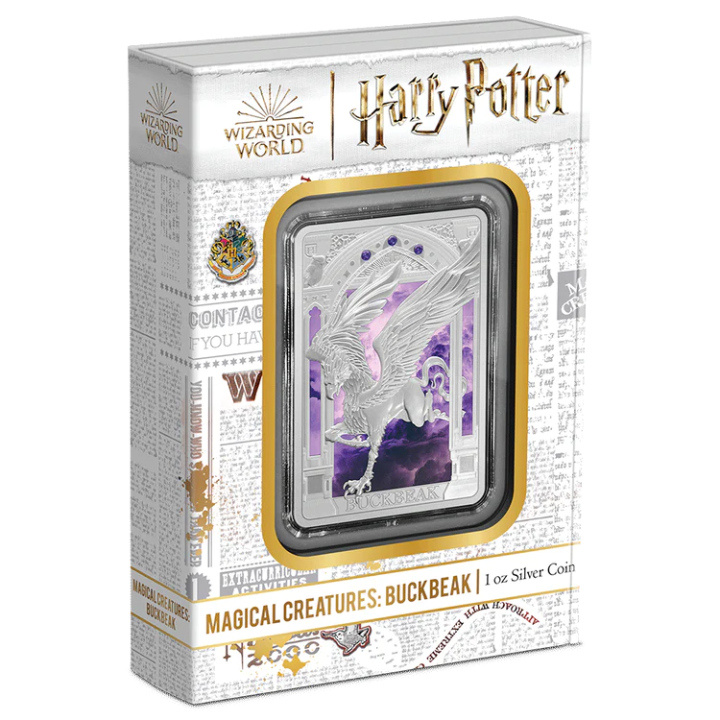 Niue: Harry Potter - Magical Creatures 'Buckbeak' kolorowany 1 uncja Srebra 2023 Proof