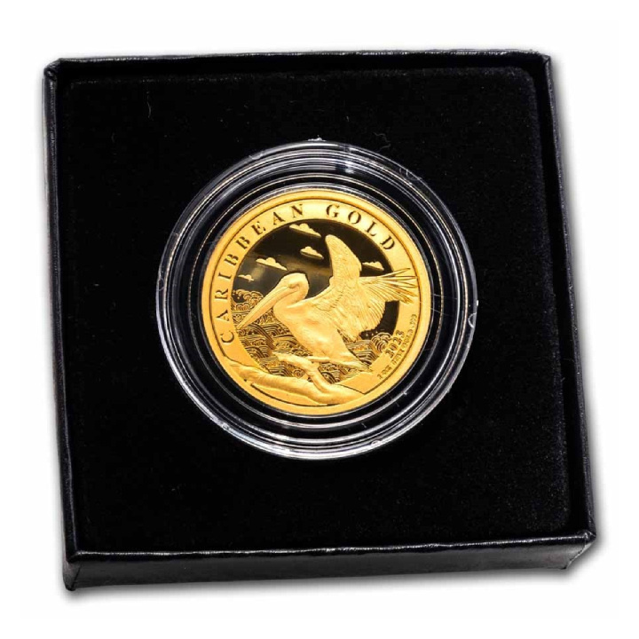 Barbados: Caribbean Pelican 1 oz Gold 2023