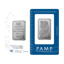 Pamp Suisse Fortuna lingote 1 oz Paladio