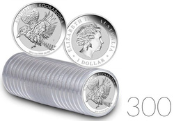 Kookaburra 1 onza Plata 2018 PAQUETE DE 300 PAQUETES