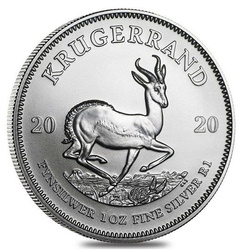 Krugerrand 1 oz Silber 2020 PAKET 25 Stück