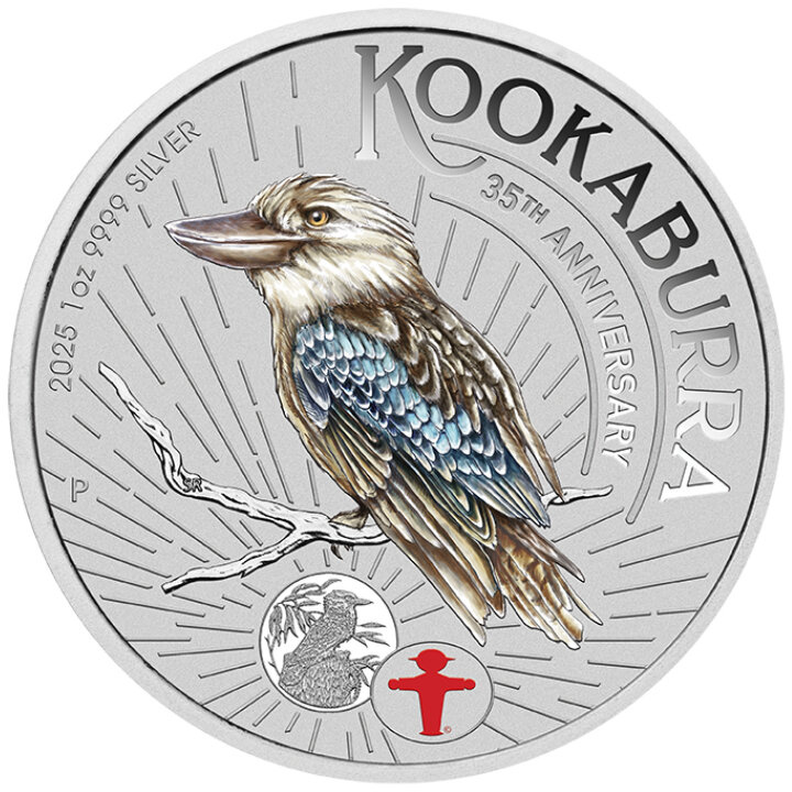 Kookaburra coloured 1 oz Silber 2025 (World Money Fair - Coin Show Special)