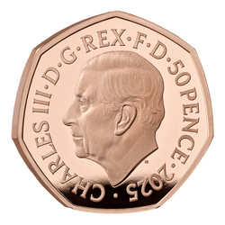 Set of 5 United Kingdom Gold 2025 Proof Commemorative Coin