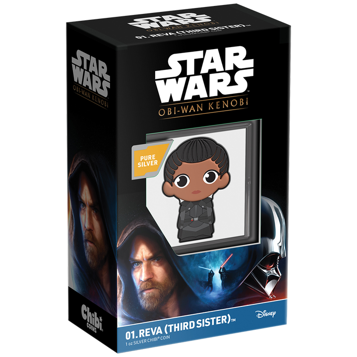Niue: Star Wars – Reva Chibi Coin, színezett, 1 uncia ezüst, 2022, Proof