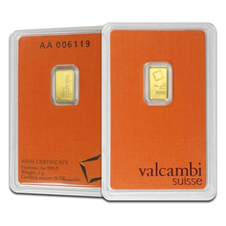 Valcambi 1 g Goldbarren