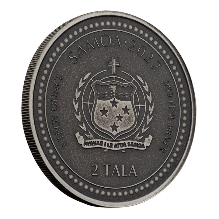 Samoa: Light of Christ 1 oz Silber 2022 Antique Coin