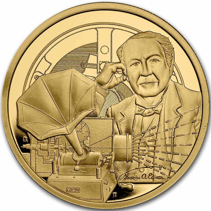 Niue: Icons of Inspiration - Thomas Edison 1 uncja Złota 2023