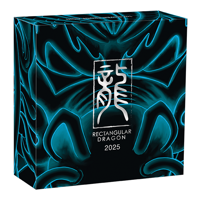 Rectangular Dragon Coin Bar 1 oz Silver 2025 Proof